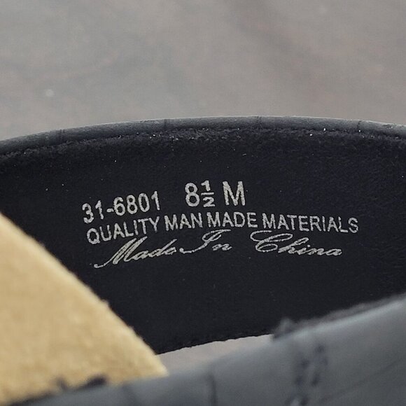 NEW Easy Street Maryann Womens Black Platform Slide Sandals Size 8.5M - Picture 6 of 9